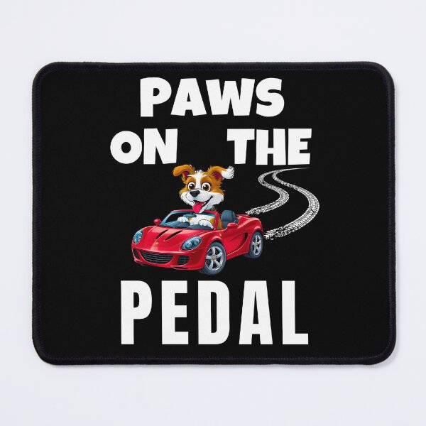 Item preview, Paws on the Pedal – Funny Dog Driving a Sports Car Cartoon designed and sold by Fredster1966.