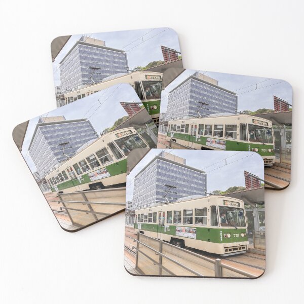 Item preview, Hiroshima trams designed and sold by Georgia Ray.