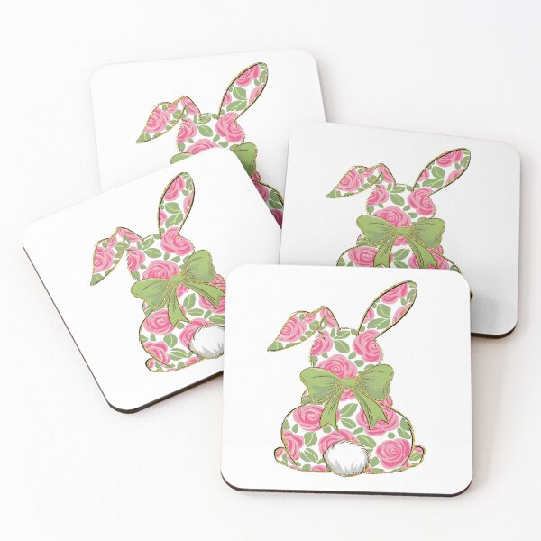 Item preview, Floral Bunny with Green Bow designed and sold by JoelFox165.