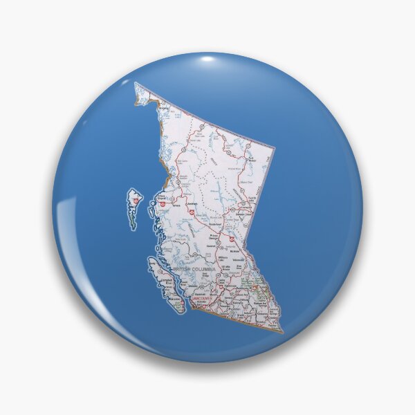 Artikelvorschau, Straßenkarte von British Columbia entworfen und verkauft von Havocgirl.
