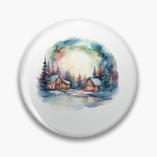 Item preview, Serene Winter Cabin Snowy Scene T-Shirts designed and sold by paknapat.