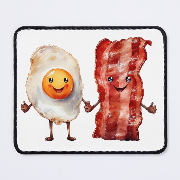 Item preview, Cute Bacon and Egg Cartoon designed and sold by Olive and Lily Delights.