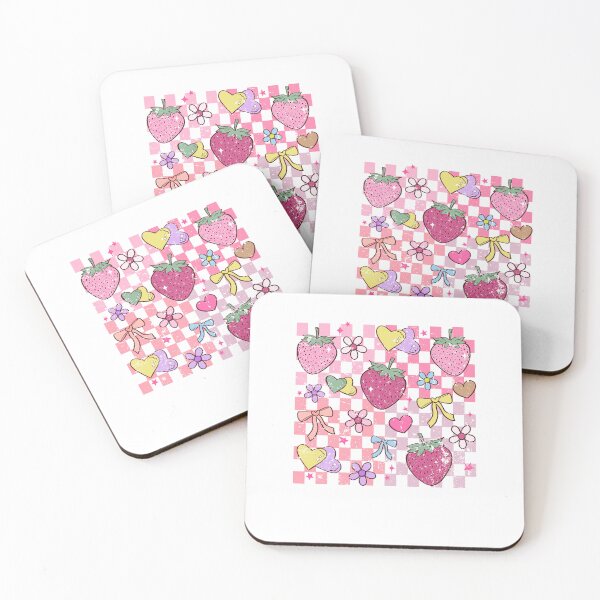 Item preview, Strawberry Love Heart Bow Checkered designed and sold by JoelFox165.
