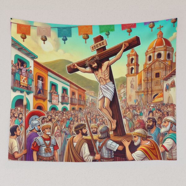 Item preview, Passion Play in Mexico designed and sold by BobArtGallery.