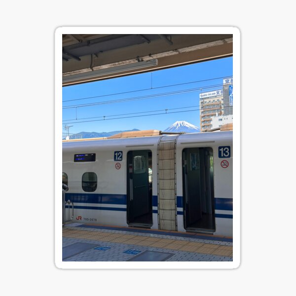 Vista previa del artículo con la obra «Shinkansen en el monte Fuji», diseñado y vendido por graydoingthings.