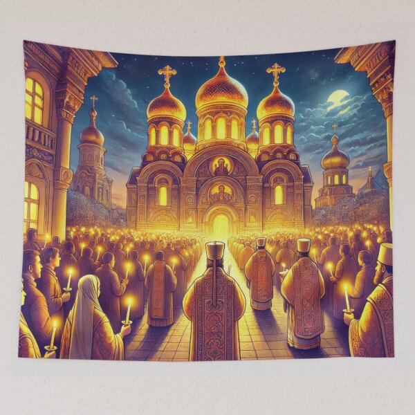 Item preview, Easter Midnight Mass in Russia designed and sold by BobArtGallery.