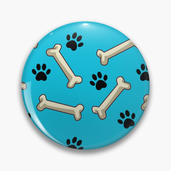 Item preview, Give A Dog A Bone, Paw Print, Blue Background designed and sold by AASparksDesigns.