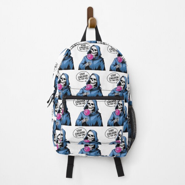 Item preview, Stay childish, Stay Young, Young at heart, Grim Reaper, silly, meme, funnyfits70, Humor, Funny, retro, vintages, funny quotes, animal humor, designed and sold by FunnyFits70.