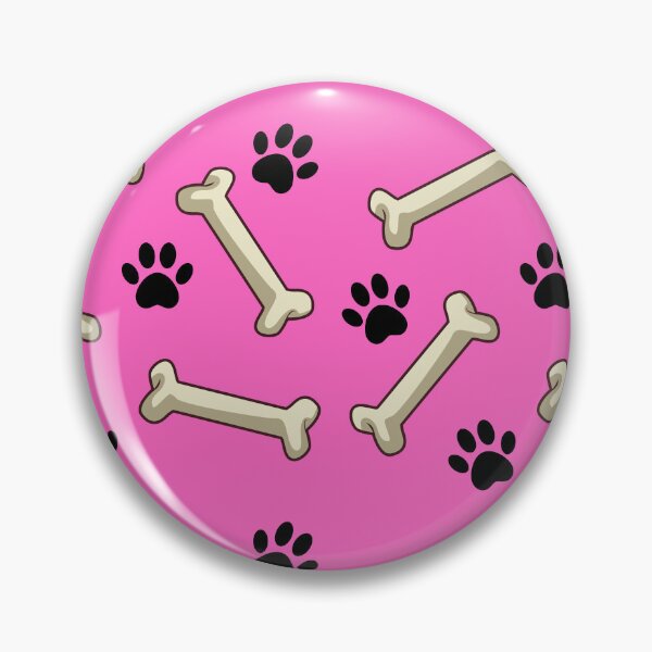 Item preview, Give A Dog A Bone, Paw Print, Pink Background designed and sold by AASparksDesigns.