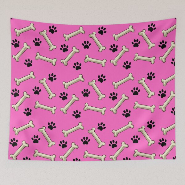Item preview, Give A Dog A Bone, Paw Print, Pink Background designed and sold by AASparksDesigns.