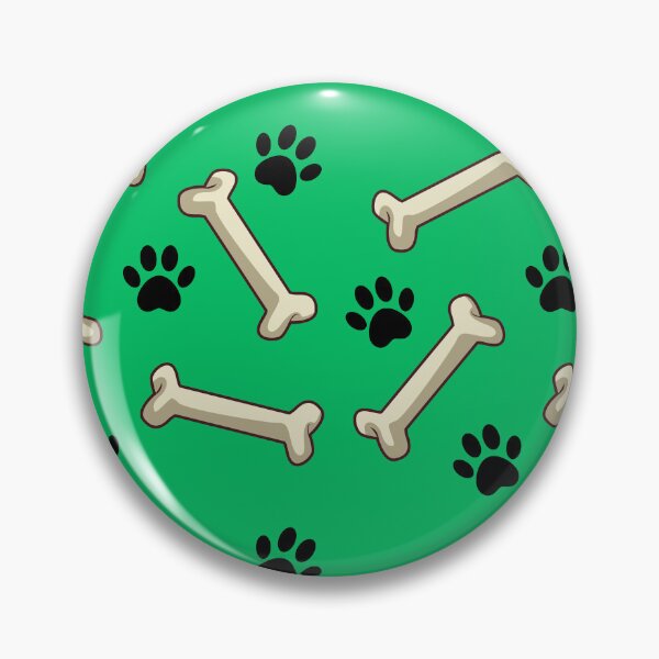 Item preview, Give A Dog A Bone, Paw Print, Green Background designed and sold by AASparksDesigns.
