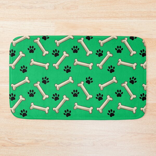 Item preview, Give A Dog A Bone, Paw Print, Green Background designed and sold by AASparksDesigns.