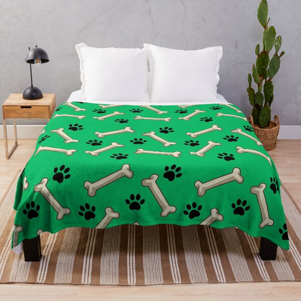 Item preview, Give A Dog A Bone, Paw Print, Green Background designed and sold by AASparksDesigns.