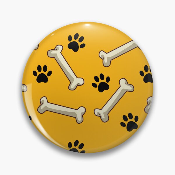 Item preview, Give A Dog A Bone, Paw Print, Yellow Background designed and sold by AASparksDesigns.