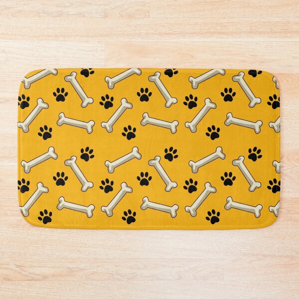 Item preview, Give A Dog A Bone, Paw Print, Yellow Background designed and sold by AASparksDesigns.