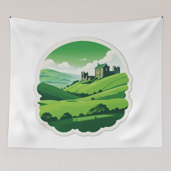 Item preview, patrick day  green landscape sticker ,saint patrick day designed and sold by Expressions-Sel.