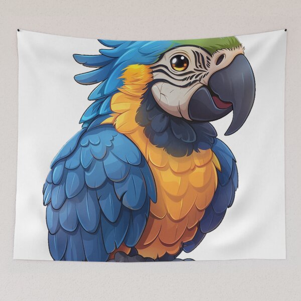 Item preview, parrot designed and sold by Stickermagician.