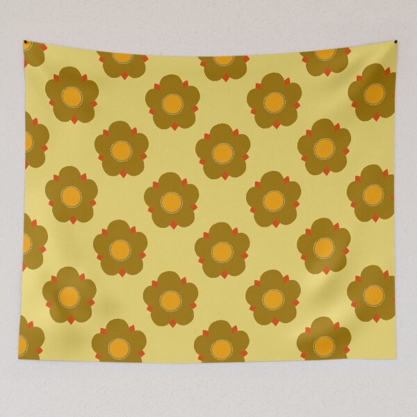 Item preview, RETRO FLOWER PATTERN designed and sold by LiveSickDieIll.