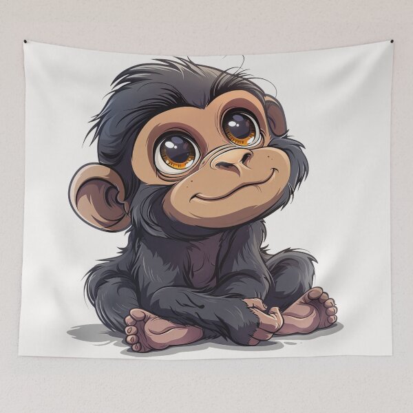 Item preview, Cute cartoon orangutans designed and sold by Stickermagician.