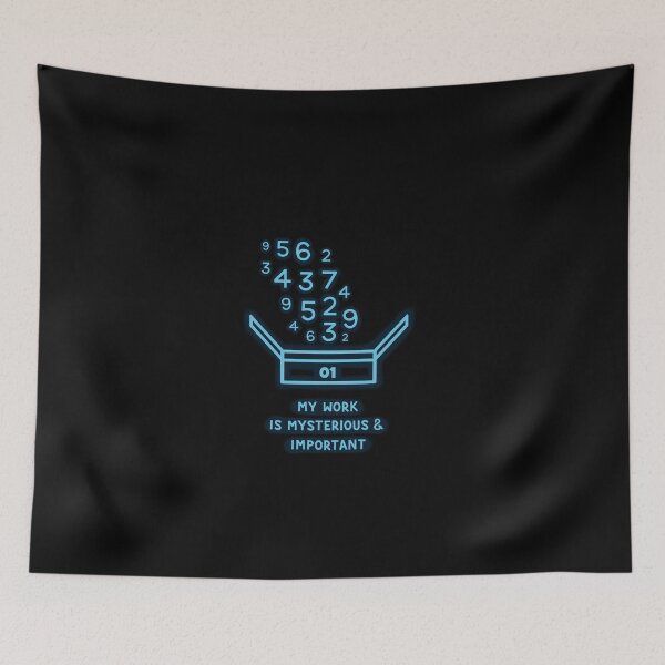 Item preview, Severance Scary Numbers: “My work is mysterious and important” designed and sold by Emdaydraws.