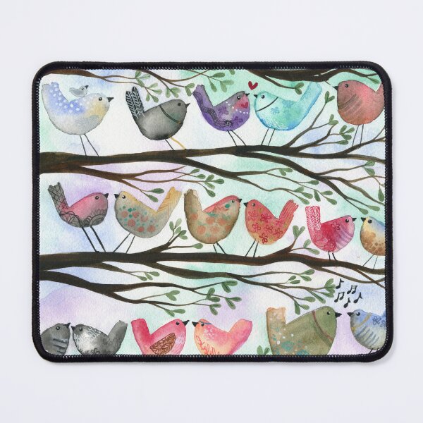 Item preview, Bird crew - watercolour whimisical birds designed and sold by klbailey.