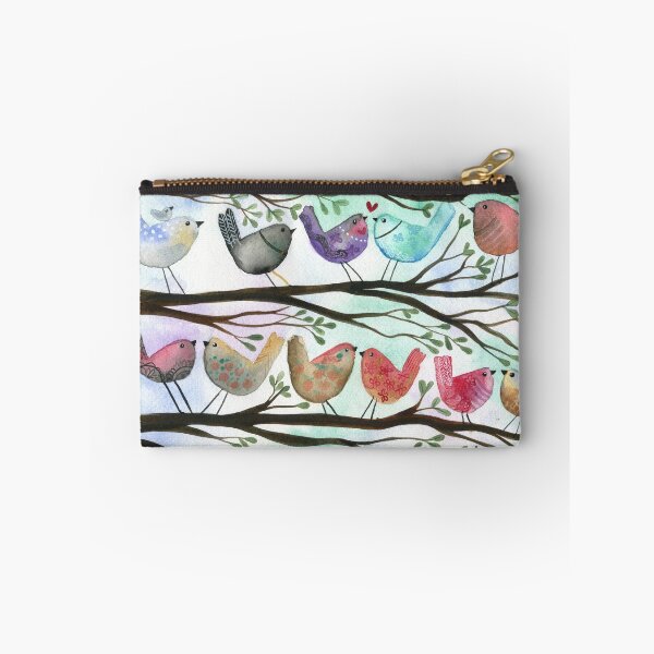 Item preview, Bird crew - watercolour whimisical birds designed and sold by klbailey.