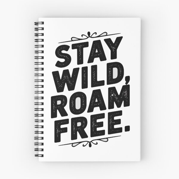 Item preview, Vintage style typography with the phrase “ Stay Wild, Roam Free” designed and sold by Zineshopz.