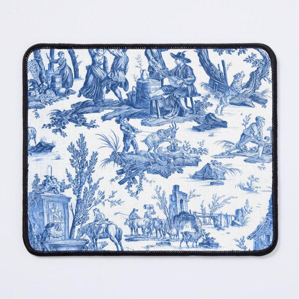 Item preview, Blue and White Toile de Jouy designed and sold by janesbotanics.