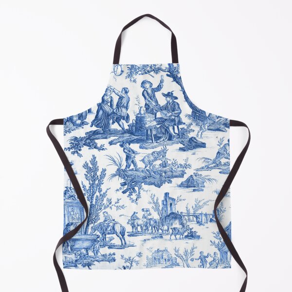 Item preview, Blue and White Toile de Jouy designed and sold by janesbotanics.