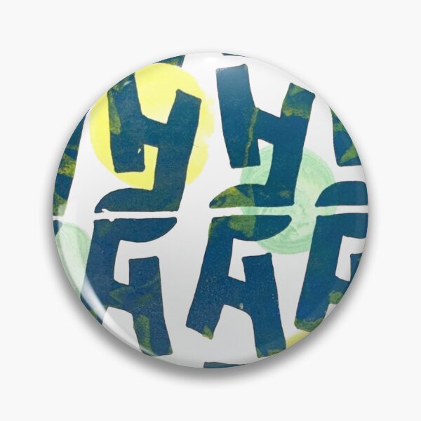 Item preview, Screen print Abstract alphabet Blue designed and sold by Enderartwork.