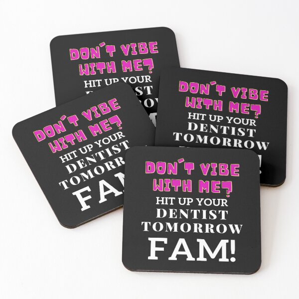 Item preview, Don’t Vibe With Me? Bold Words On Black designed and sold by SplashTastic.