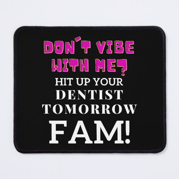 Item preview, Don’t Vibe With Me? Bold Words On Black designed and sold by SplashTastic.