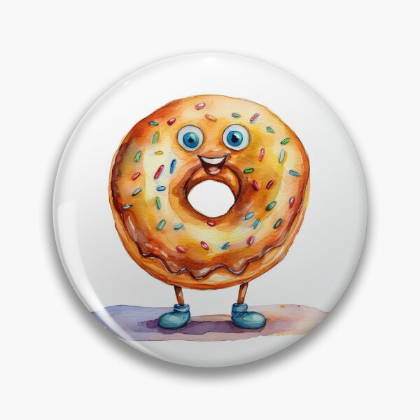 Item preview, Cute Sprinkled Doughnut designed and sold by Olive and Lily Delights.