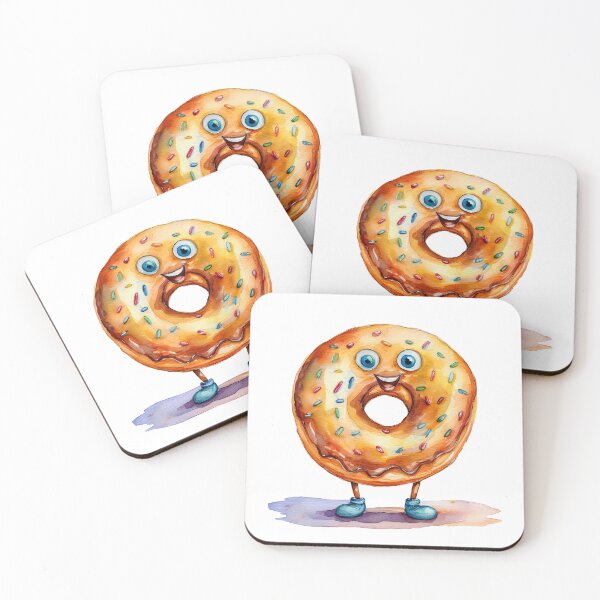 Item preview, Cute Sprinkled Doughnut designed and sold by Olive and Lily Delights.