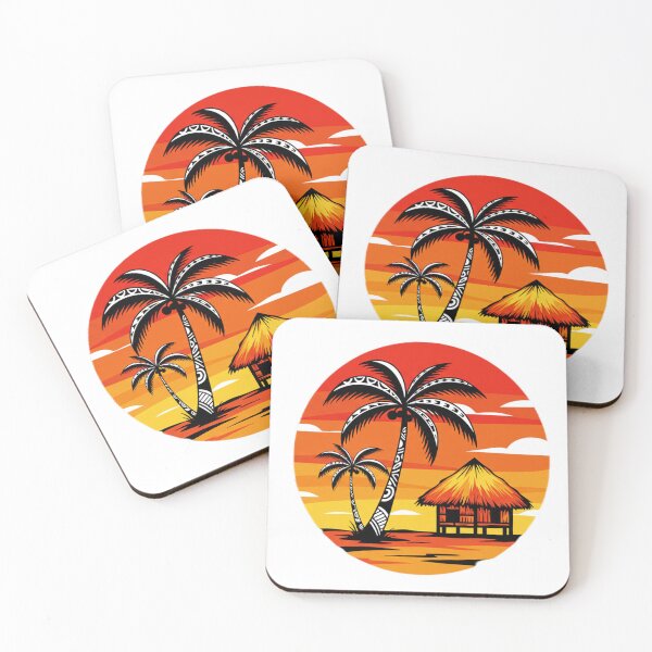 Item preview, PALM TREE PACIFIC Red, Black designed and sold by Pacific Creations.
