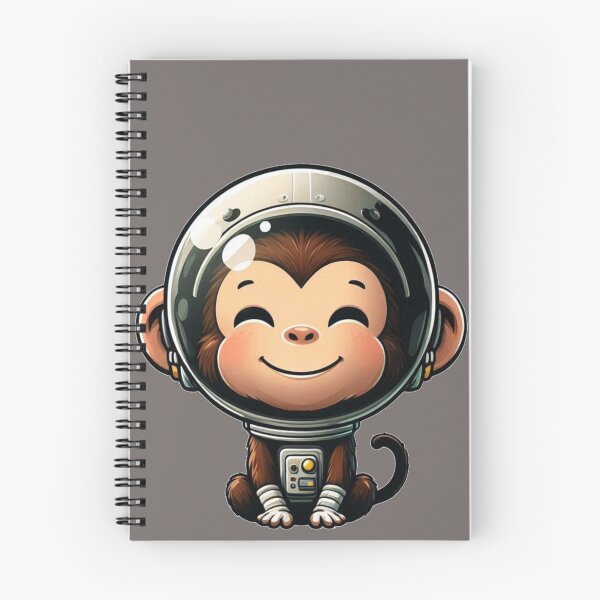 Item preview, Cute space monkey designed and sold by KingCuppaDigitalArt.