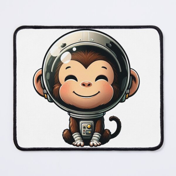 Item preview, Cute space monkey designed and sold by KingCuppaDigitalArt.