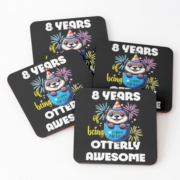 Item preview, Kids Otter Birthday 8th Kids 8 Years of Being Otterly Awesome designed and sold by Creat-Des.