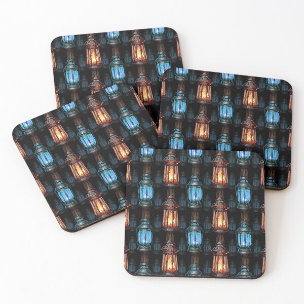 Item preview, Lantern Fire Pattern Design - Black designed and sold by PatternTitan.