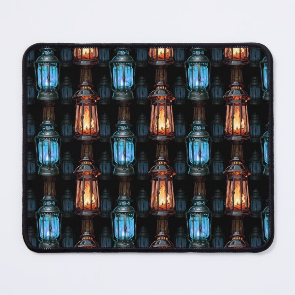Item preview, Lantern Fire Pattern Design - Black designed and sold by PatternTitan.