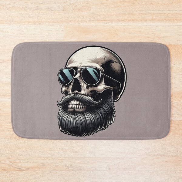 Item preview, Bearded skull designed and sold by KingCuppaDigitalArt.