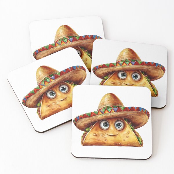 Item preview, Cute Taco with Sombrero  designed and sold by Olive and Lily Delights.
