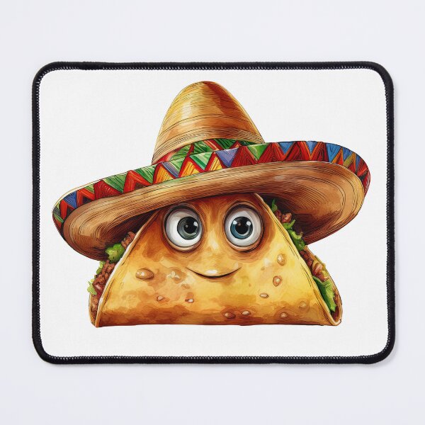 Item preview, Cute Taco with Sombrero  designed and sold by Olive and Lily Delights.