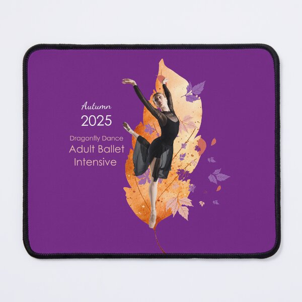 Aperçu de l'œuvre Stage intensif de ballet 2025 - pour fond violet créée et vendue par Dragonflydance.