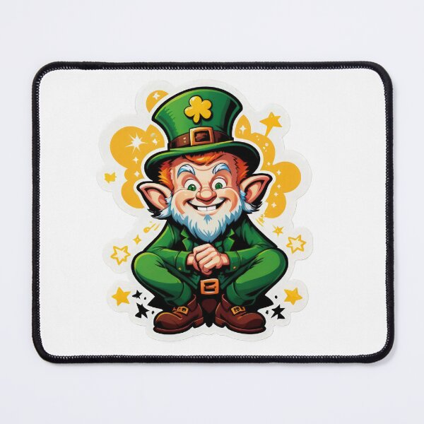 Item preview,  patrick day lucky leprechaun  sitting down sticker ,saint patrick day,leprechaun designed and sold by Expressions-Sel.