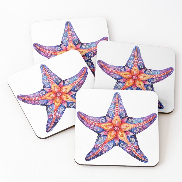 Item preview, Vibrant Starfish Mandala designed and sold by Olive and Lily Delights.