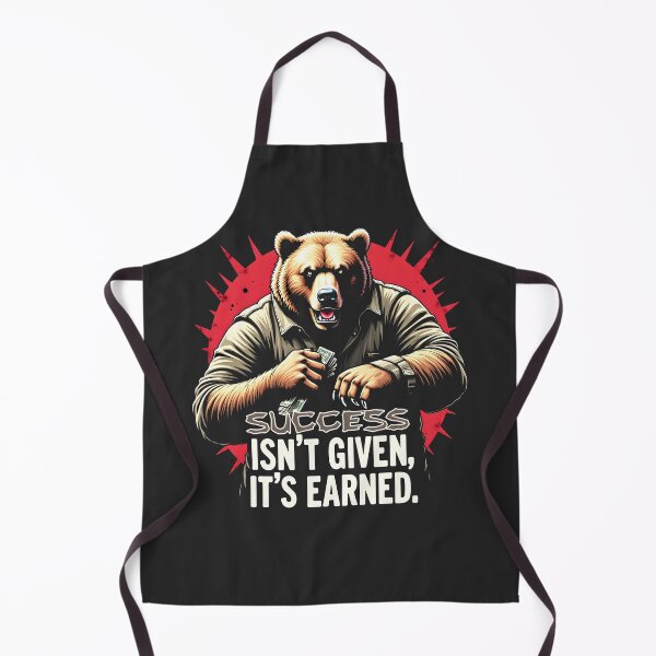 Item preview, Success Isn't Given It's Earned Bear Design designed and sold by FoxyJags.