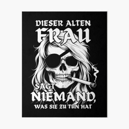 Artikel-Vorschau von NIEMAND SAGT DIESER ALTEN FRAU, WAS SIE TUN SOLL - Totenkopf-T-Shirt - NIEMAND SAGT DIESEM ALTEN MANN ALLES - Skelettpirat, designt und verkauft von MangaMannia.
