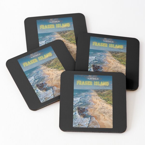 Item preview, Fraser Island Australia Beach Souvenir Sticker – Tropical Paradise Art designed and sold by twentytwo ART souvenir designs.