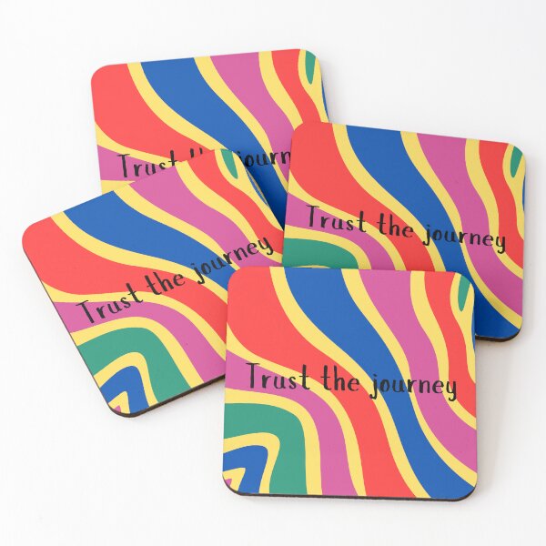 Item preview, Trust the journey with colourful swirls designed and sold by Naquo.